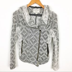 LUCKY BRAND moto sweater XS